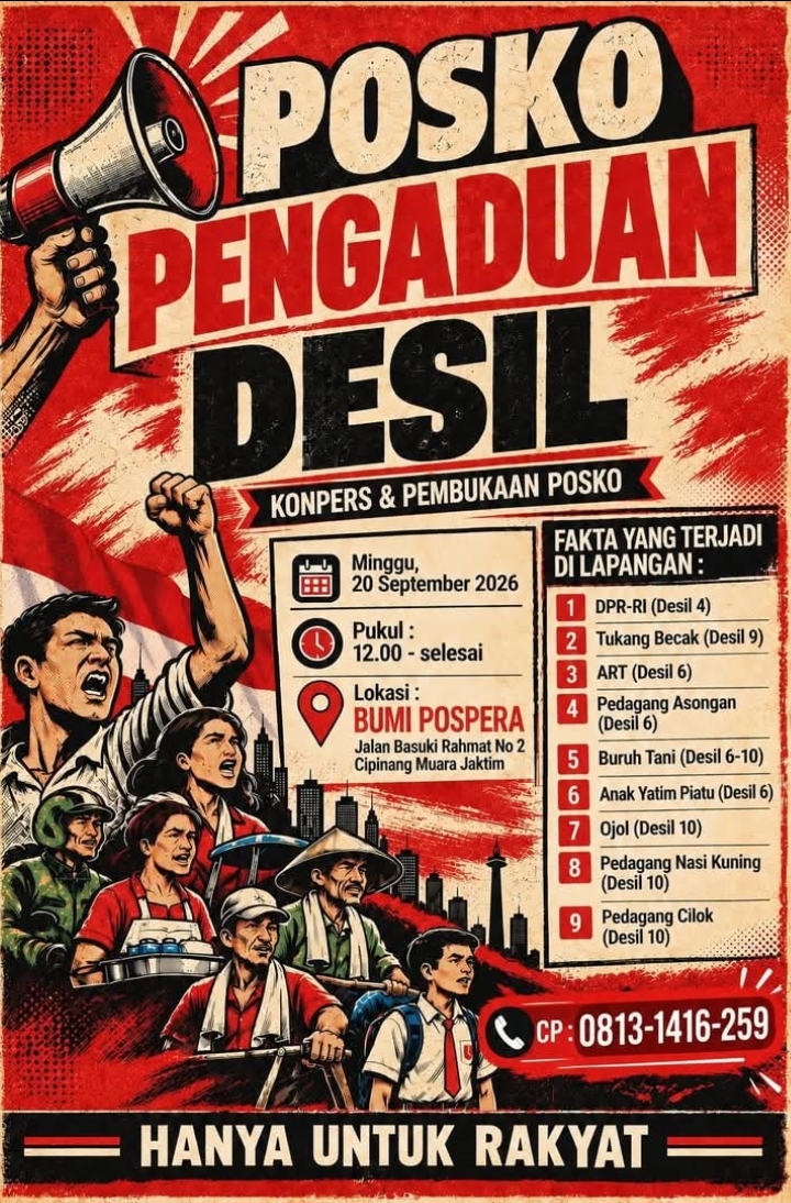 Posko Pengaduan DESIL Dibuka: Suara Rakyat dari Lapangan Kini Didengar