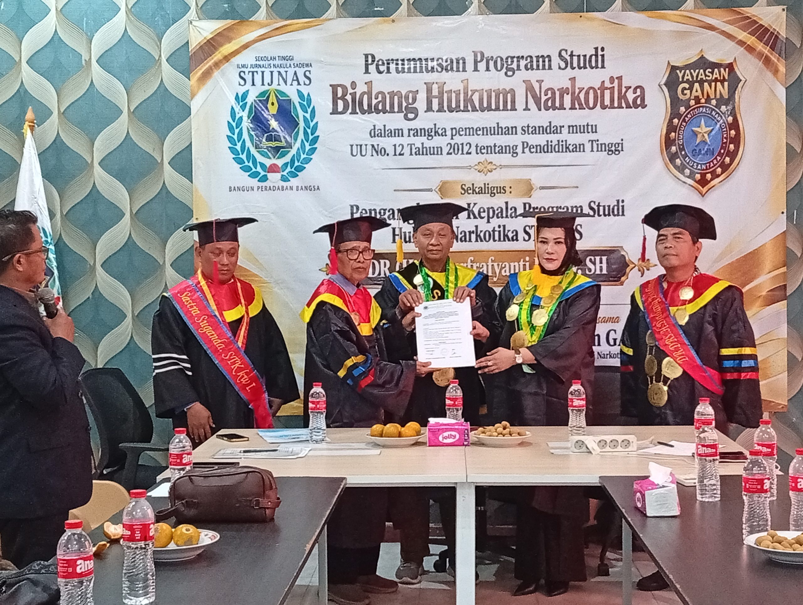 STIJNAS Resmi Tetapkan Program Studi Hukum Narkotika, DR. (H.C.) Nurfrafyanti Fanny, SH Dilantik Pimpin Program Studi