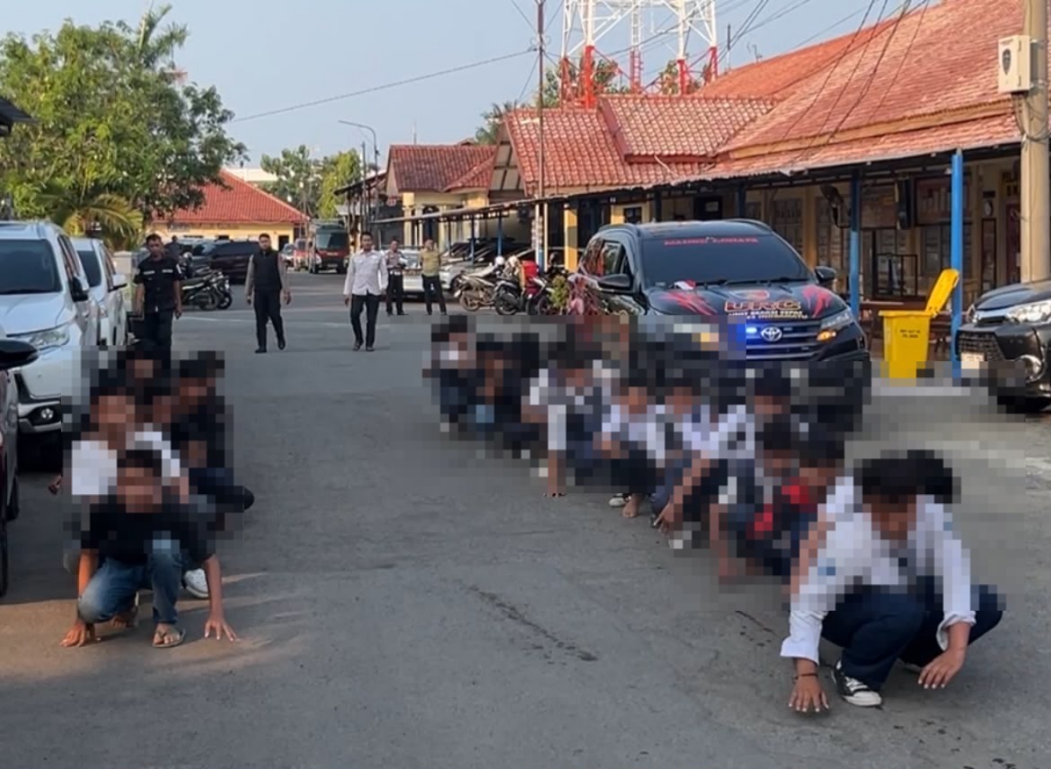 Janjian Lewat Medsos Berujung Maut, 24 Remaja Diamankan — 3 Diproses Bawa Senjata Tajam