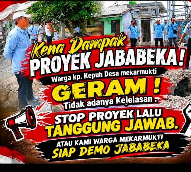 Warga Mekarmukti Geram, Proyek Jababeka Dinilai Tanpa Kejelasan