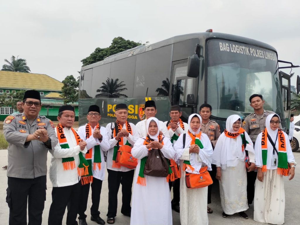 Polres Lingga antar 17 jamaah umrah, bukti nyata polisi bersama masyarakat